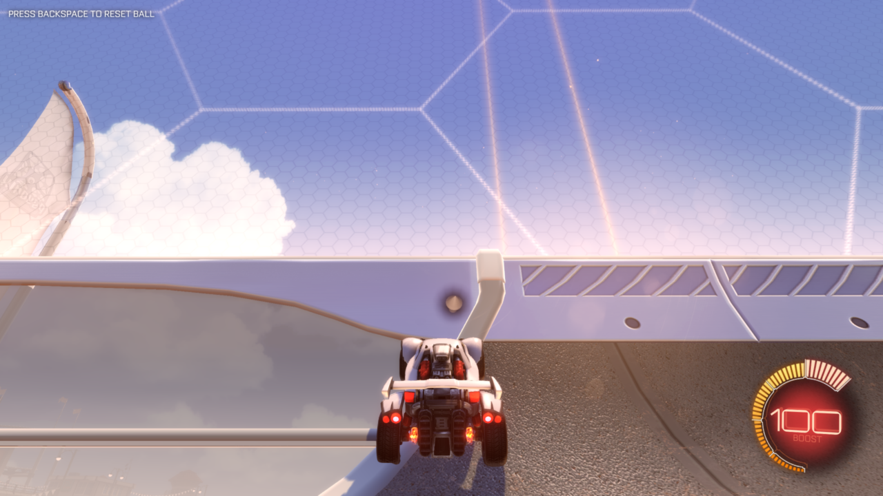 Rocket League Light Shafts Lens Flares On