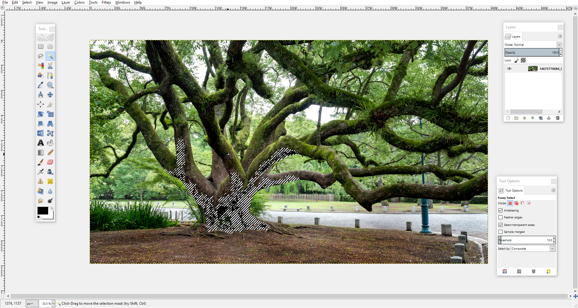 GIMP screenshot - building a PC for photo editing and graphic design